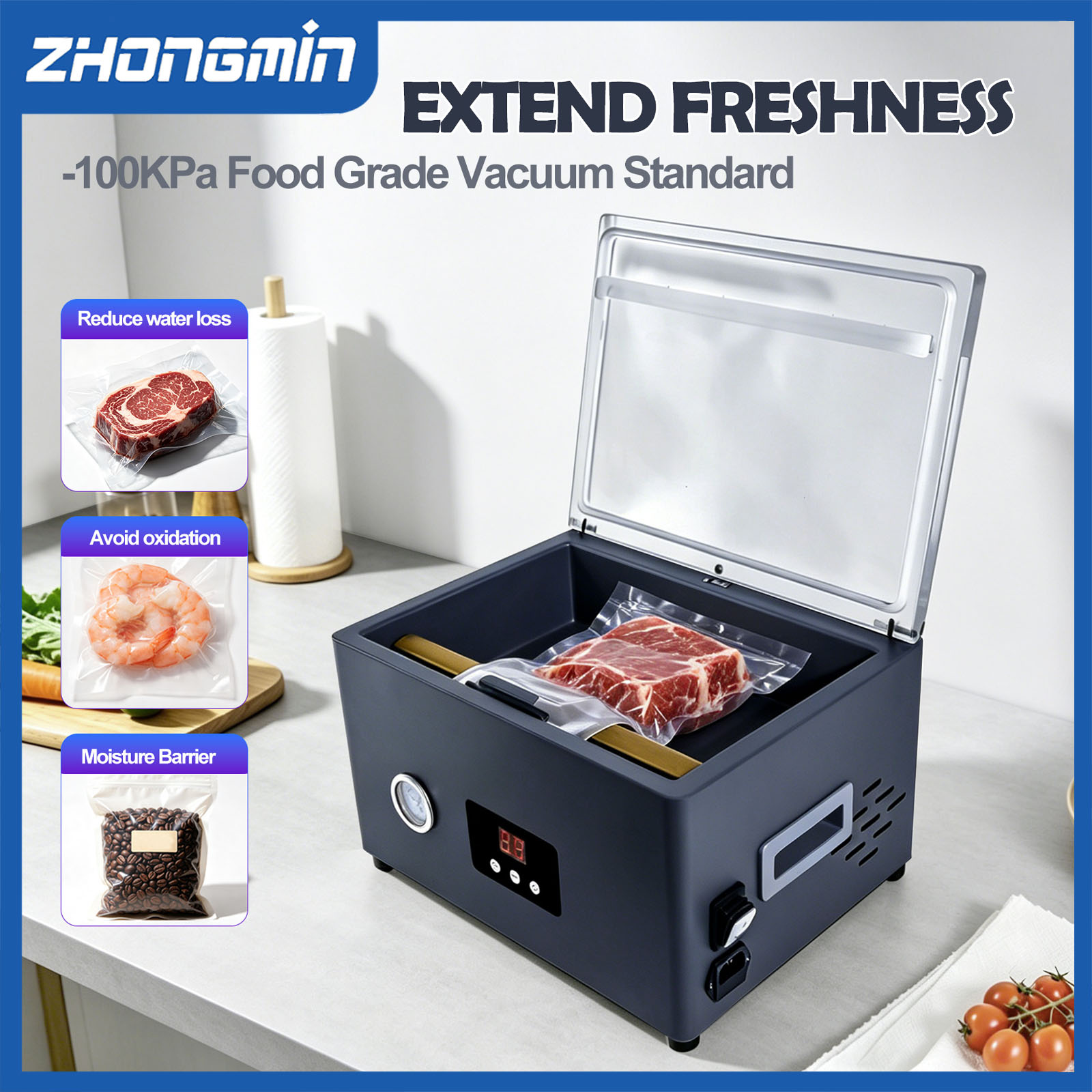 ZM-CVS300 Food Vacuum Sealer M - Food Vacuum Sealer Machine review and price